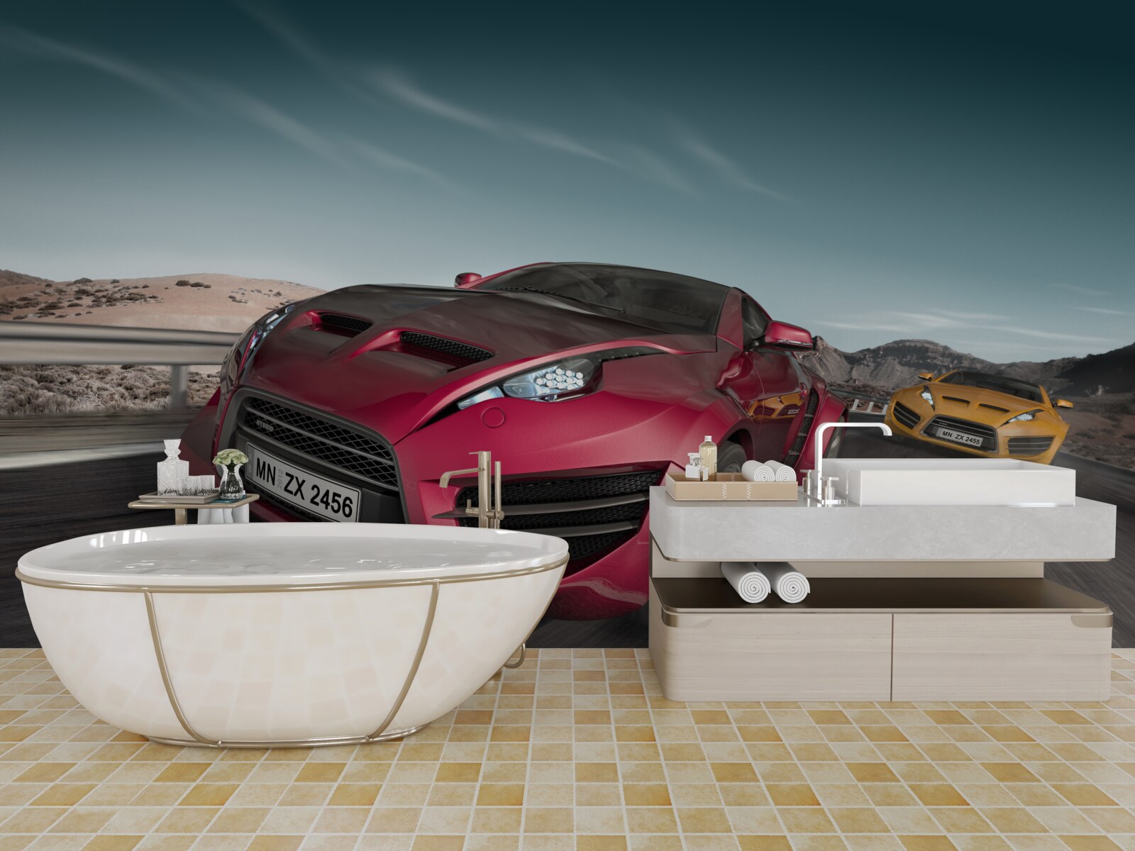 Fototapeta súťaže luxusných áut