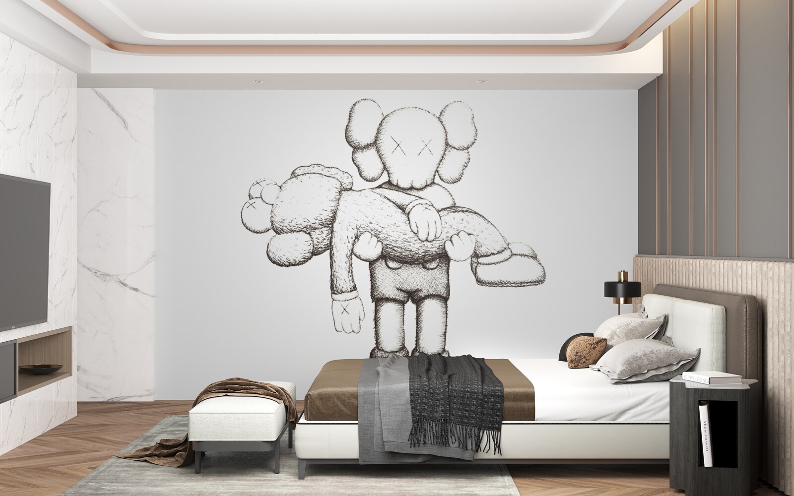 Fototapeta nezvyčajné stvorenia vydávajúce sa za ľudí