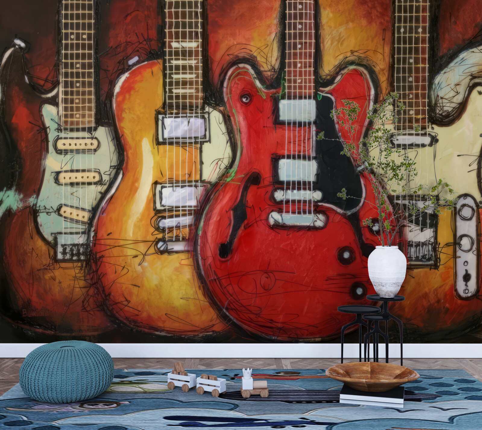 Fototapeta gitary rôznych prevedení