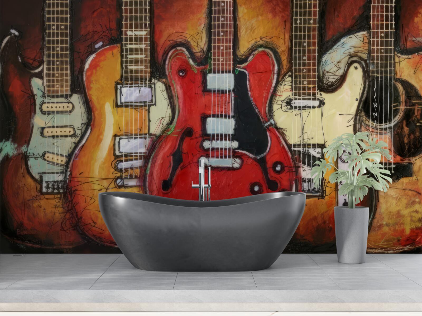 Fototapeta gitary rôznych prevedení