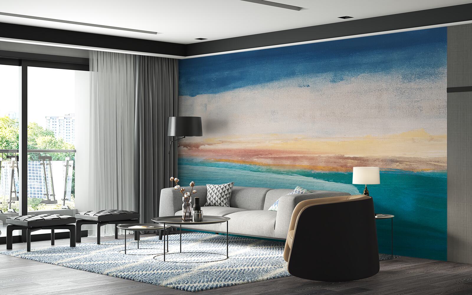 Fototapeta maliarske ťahy v rôznych farbách