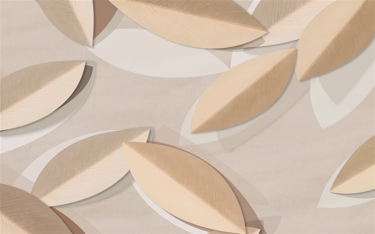 Fototapeta listy sú veľké a hnedé