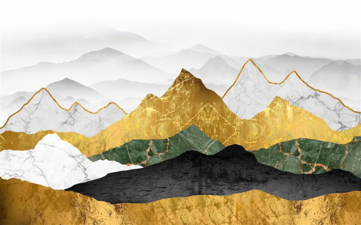 Fototapeta pruhy rôznych farieb na mramorovom pozadí