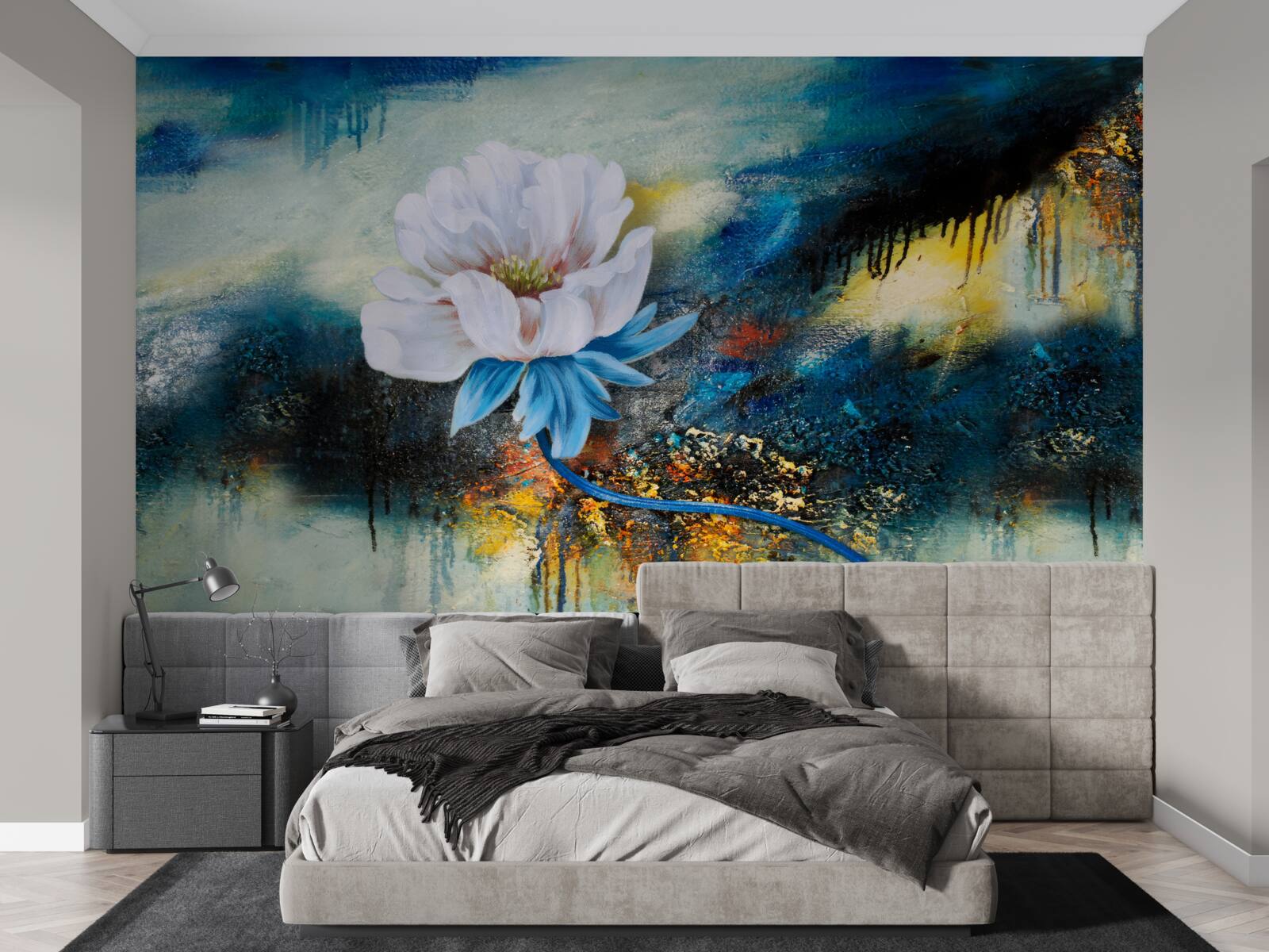 Fototapeta veľký biely kvet