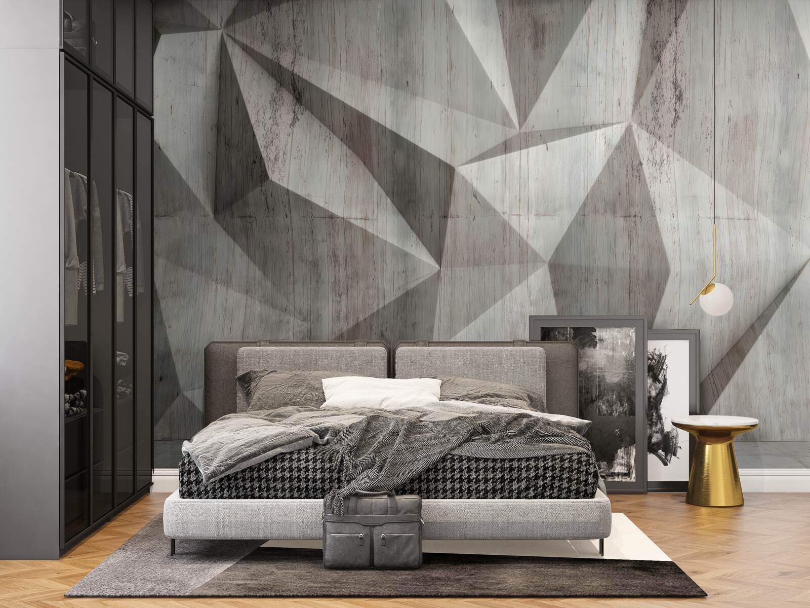 Fototapeta povrch s konvexnými geometrickými tvarmi