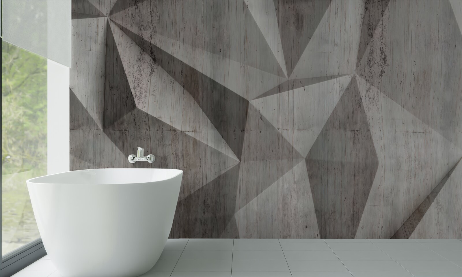 Fototapeta povrch s konvexnými geometrickými tvarmi