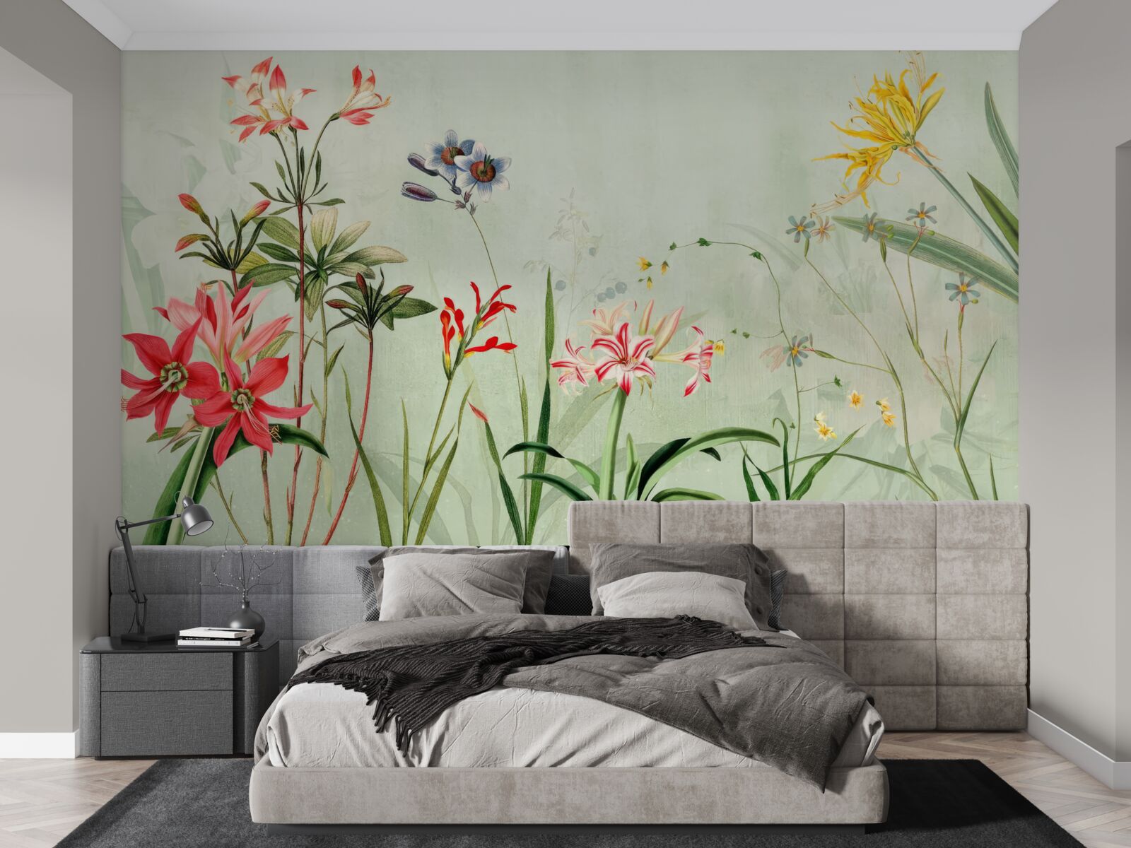 Fototapeta hmla zahalila kvety