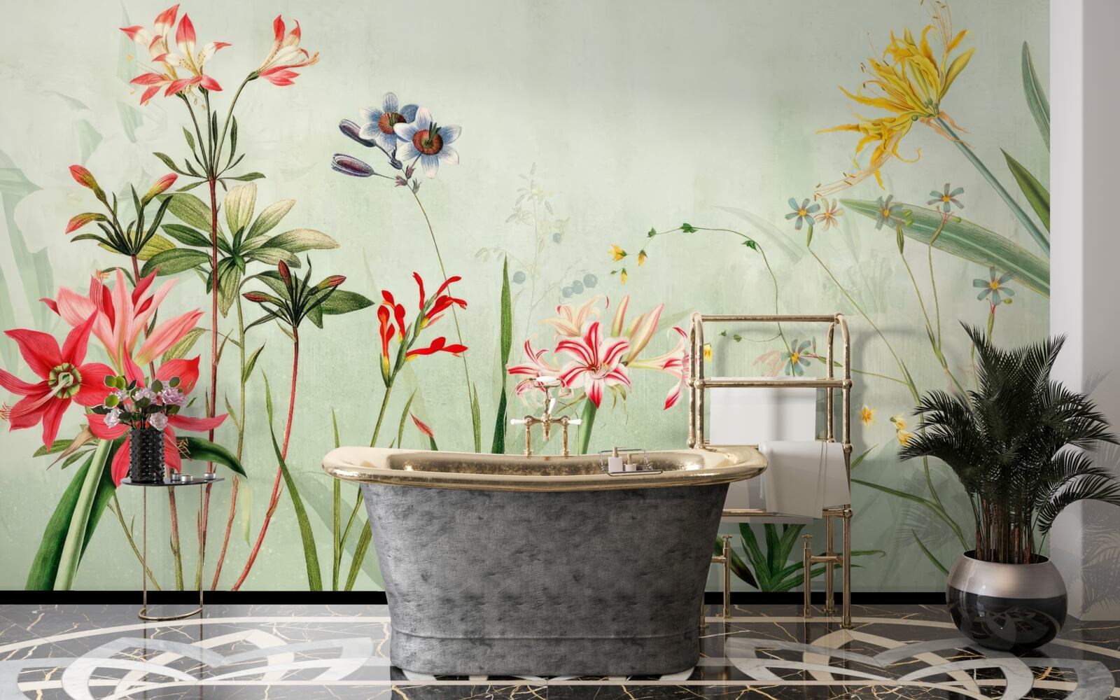 Fototapeta hmla zahalila kvety