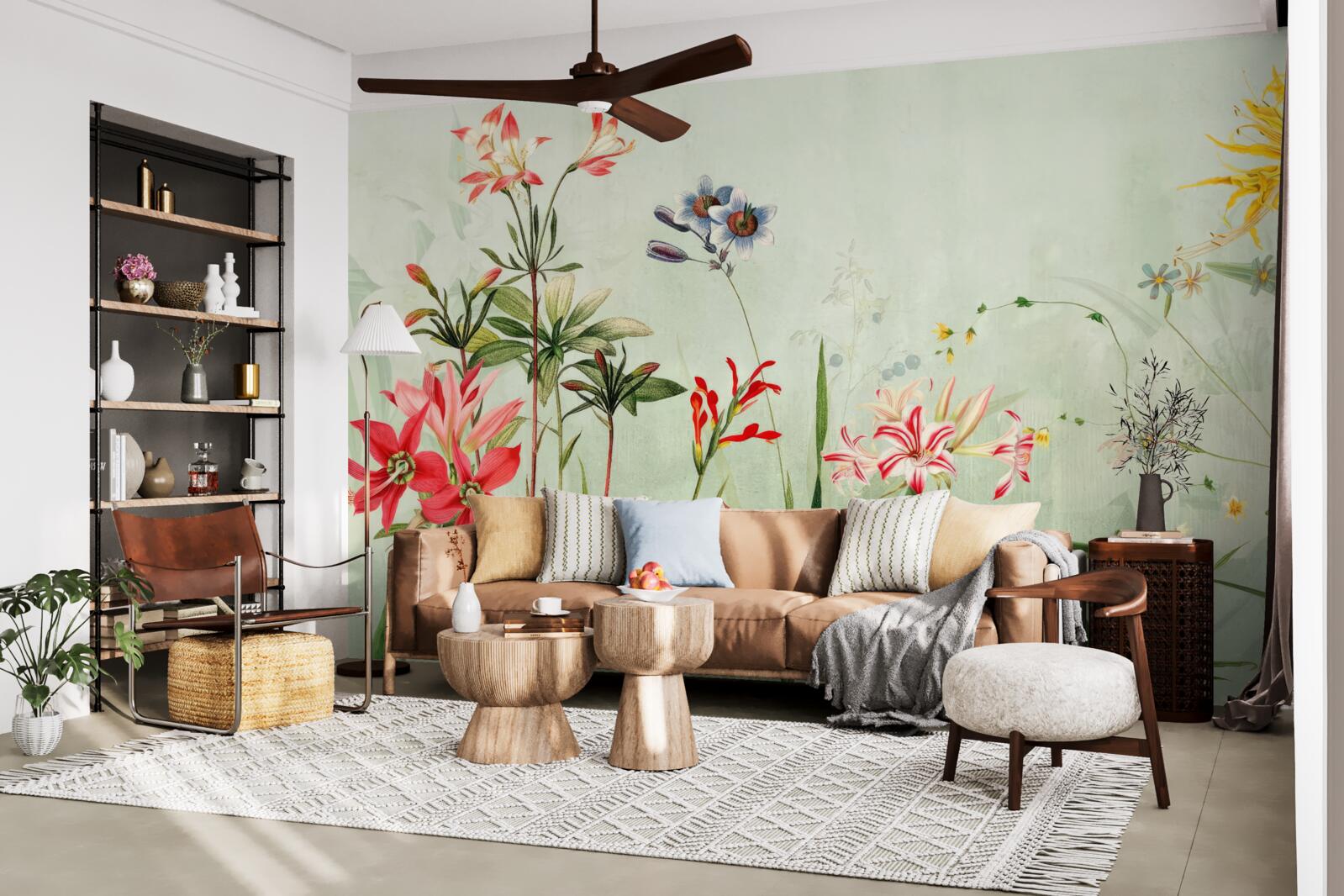 Fototapeta hmla zahalila kvety