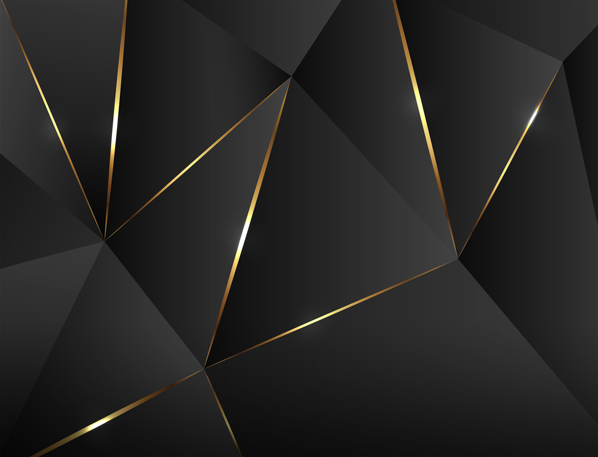 Fototapeta trojrozmerné postavy v odtieňoch čiernej a zlatej