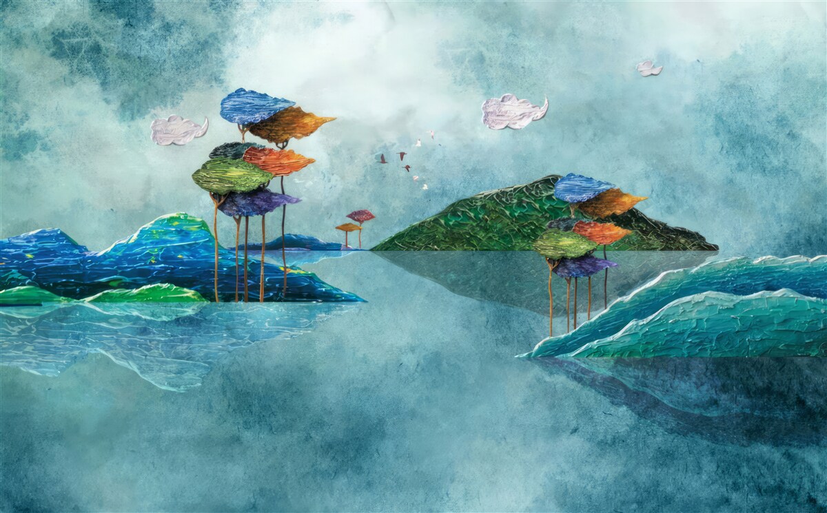 Fototapeta ostrov zobrazený na obraze