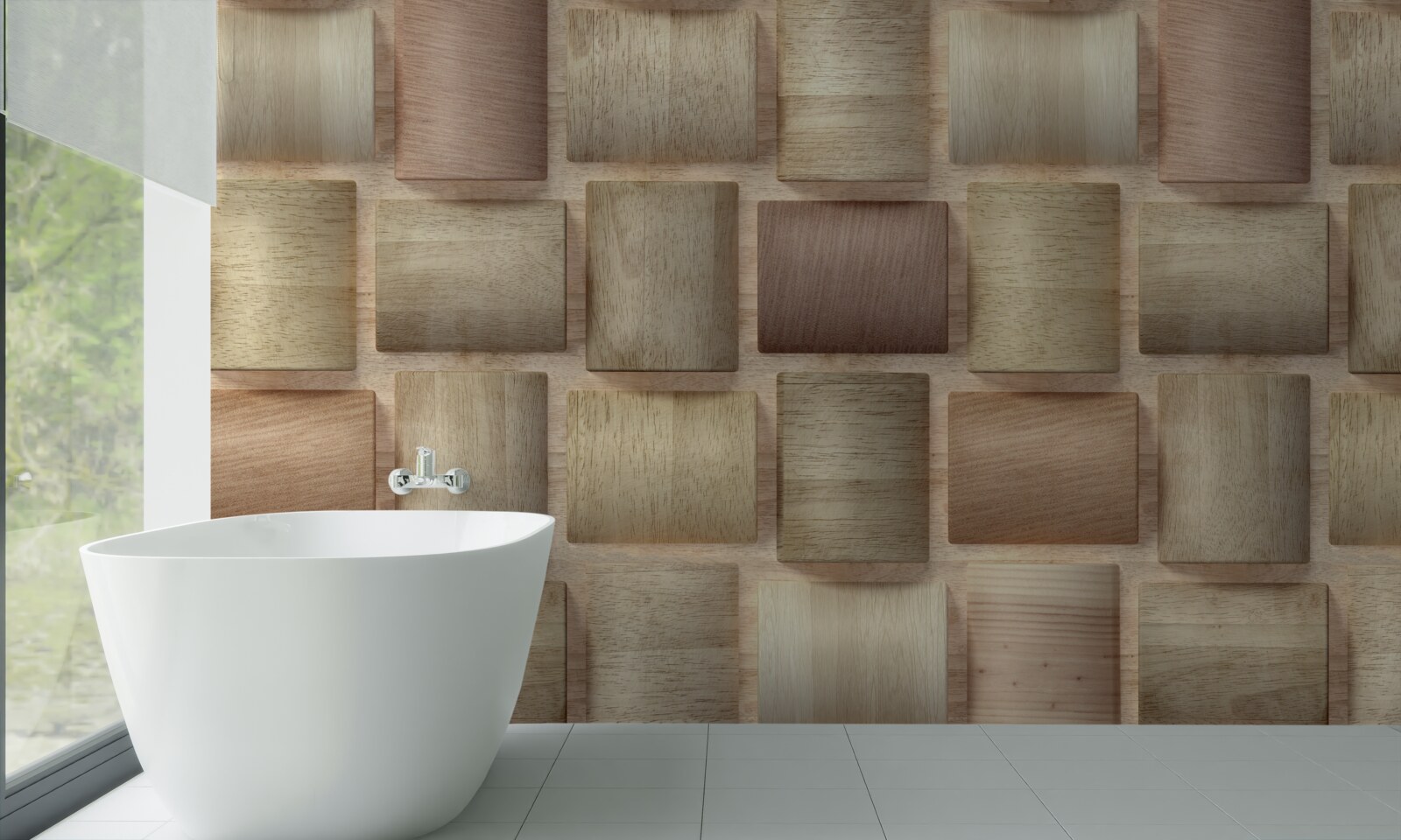 Fototapeta obdĺžniky s objemom v rôznych farbách