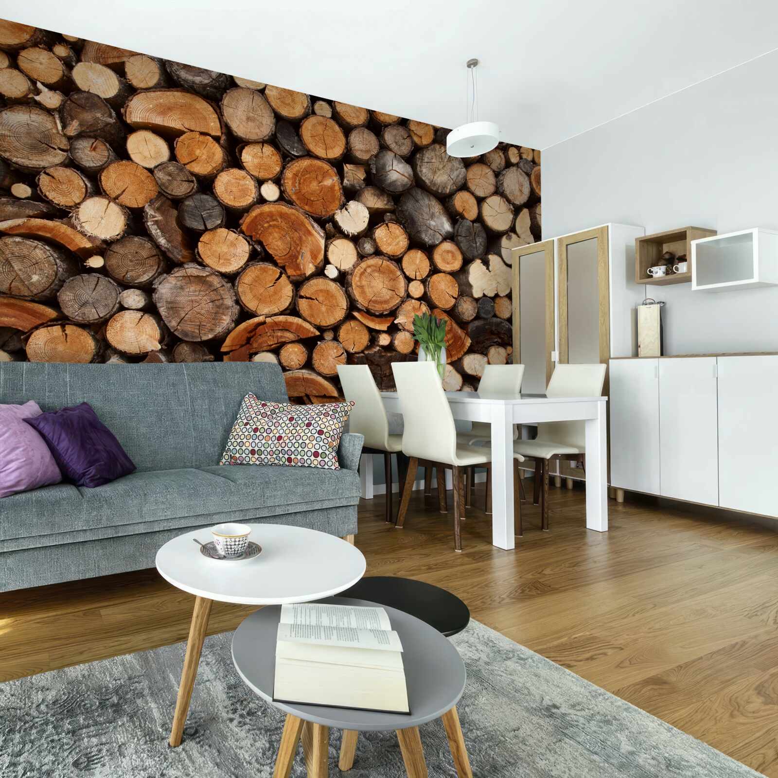 Fototapeta rôzne drevené polená