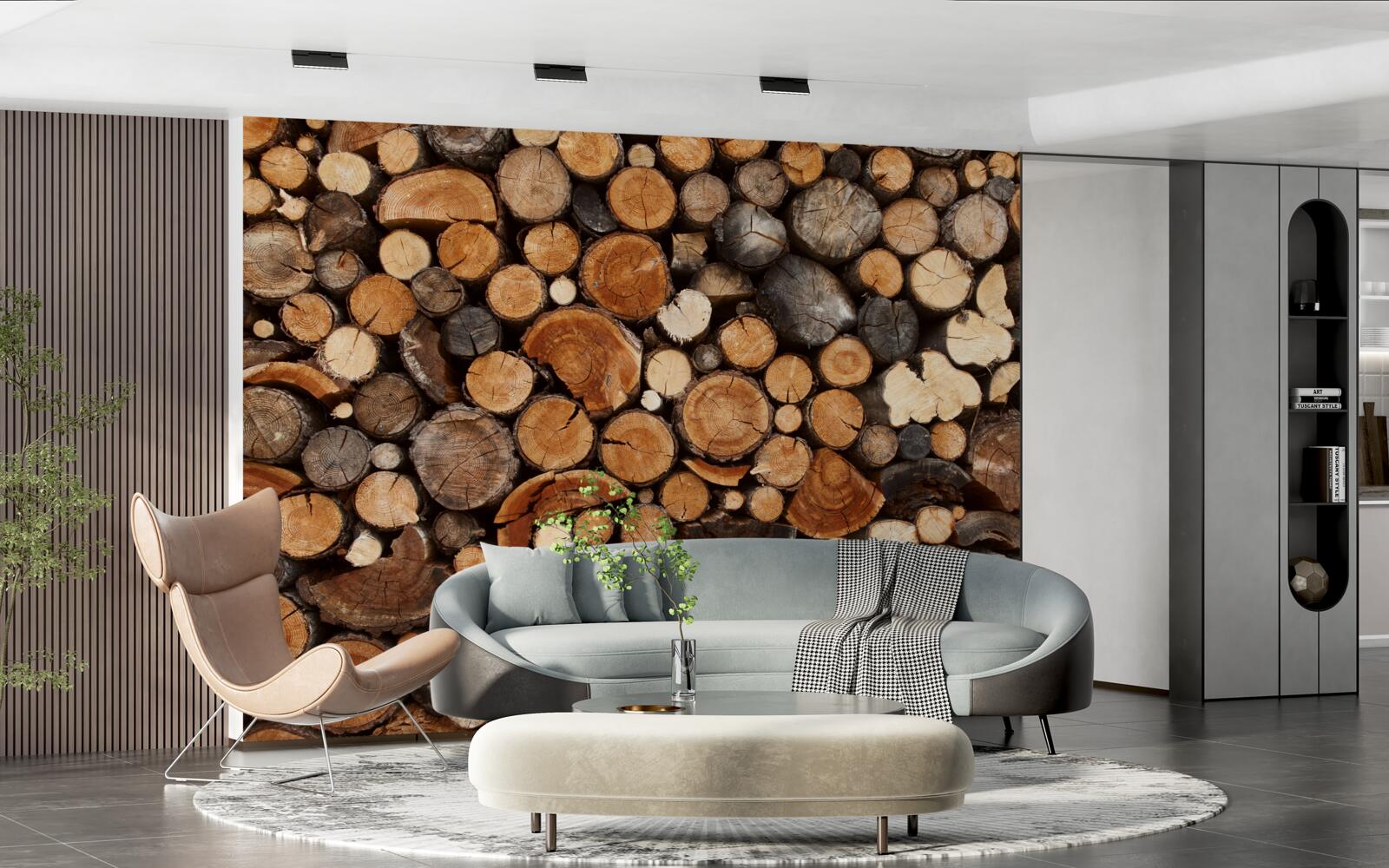 Fototapeta rôzne drevené polená