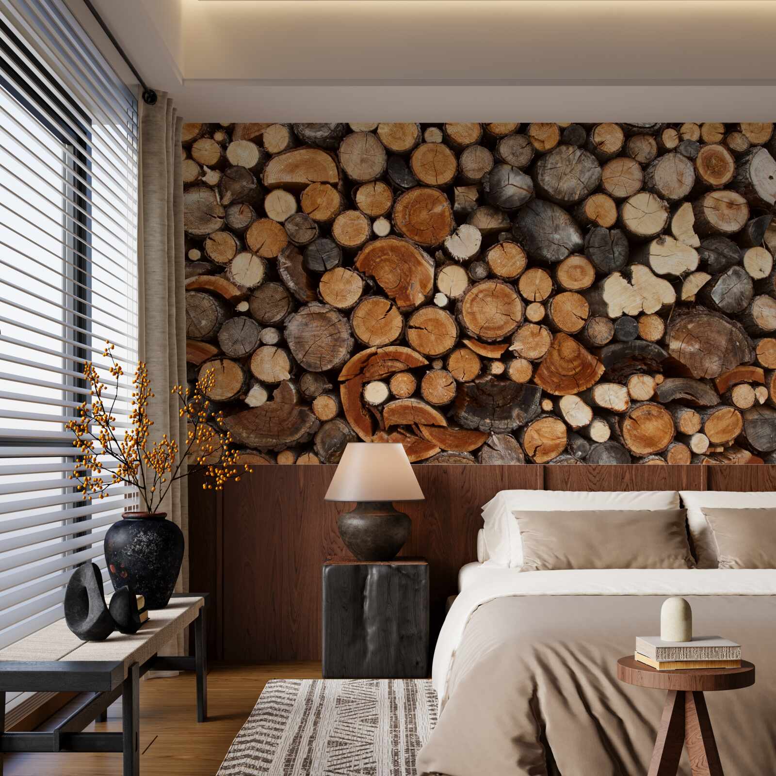 Fototapeta rôzne drevené polená