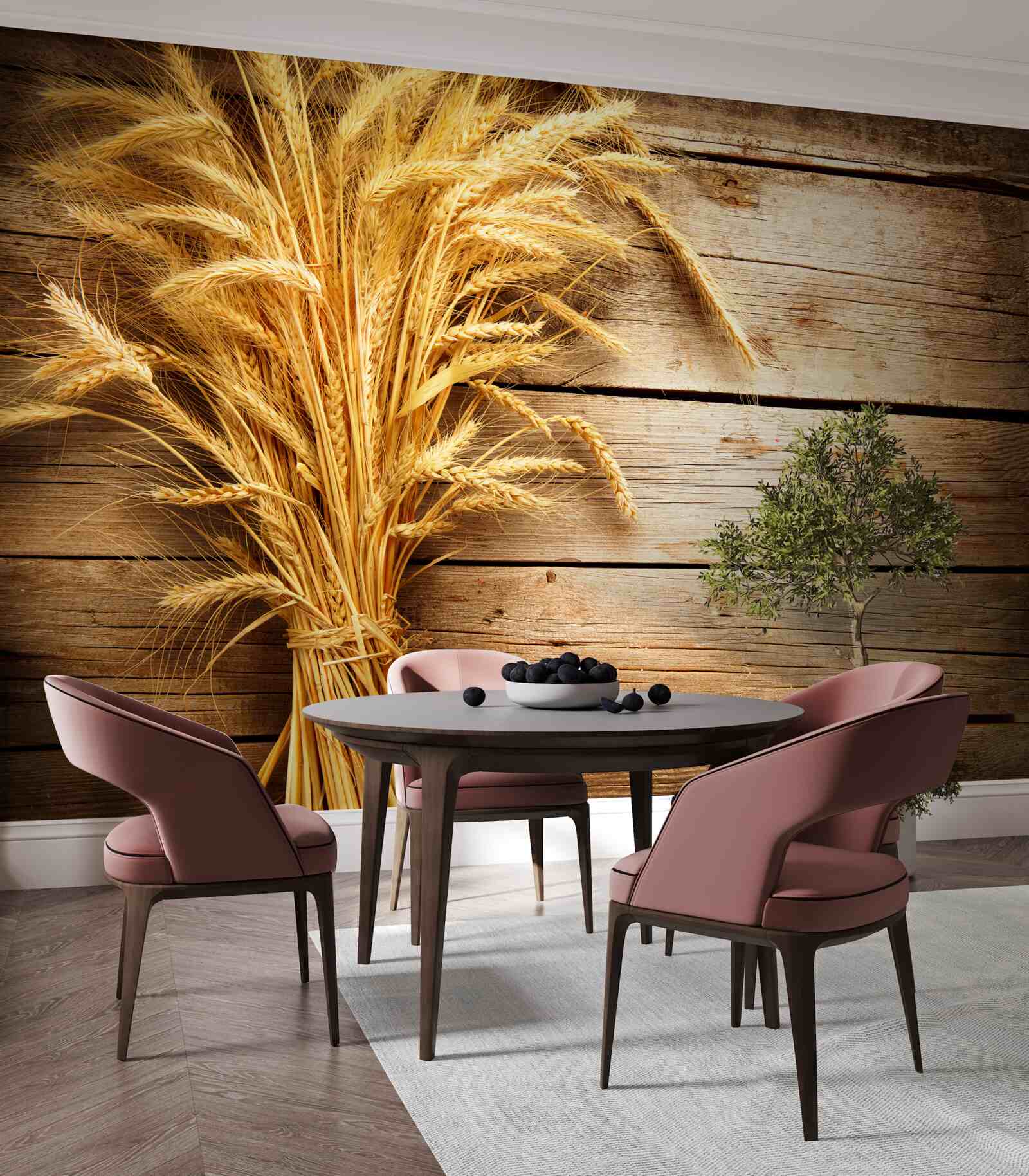 Fototapeta zväzok pšeničných klasov