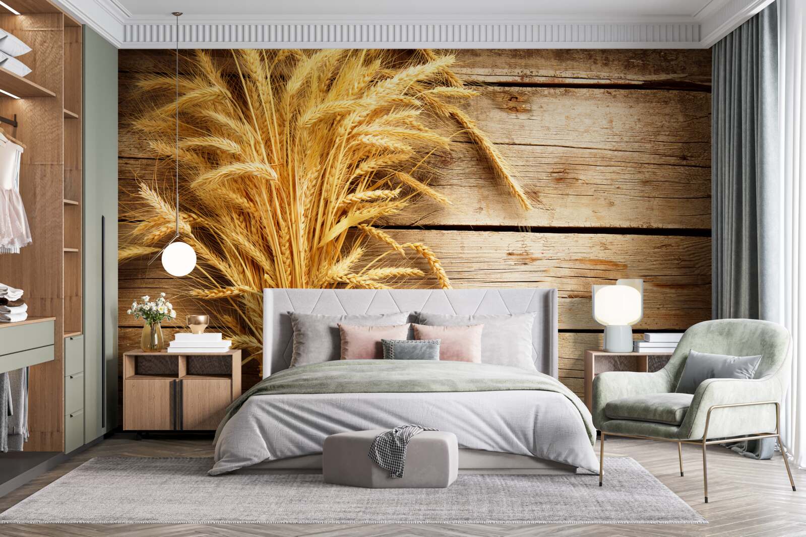 Fototapeta zväzok pšeničných klasov