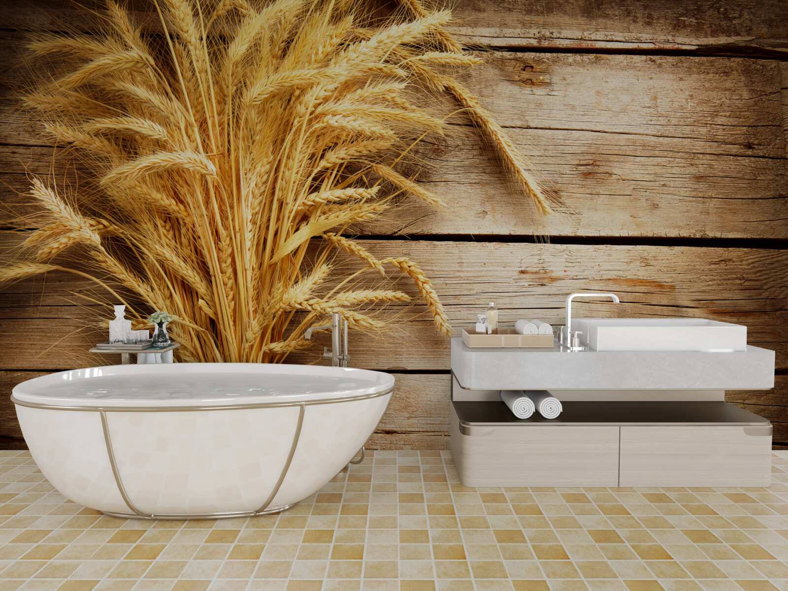 Fototapeta zväzok pšeničných klasov