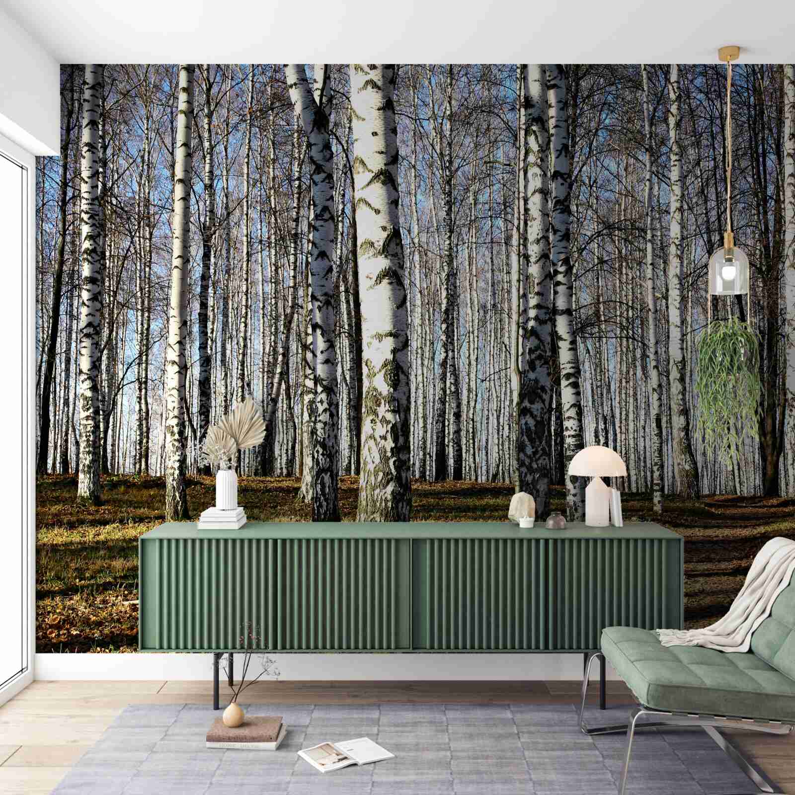 Fototapeta listy padali zo stromov