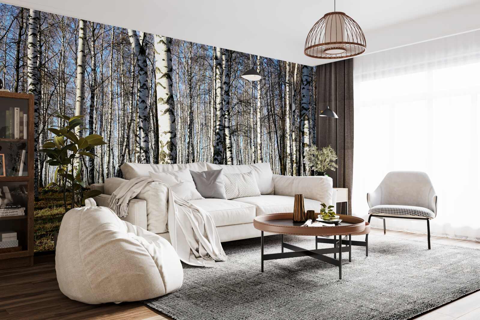 Fototapeta listy padali zo stromov