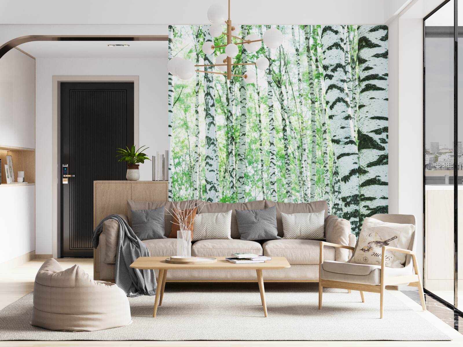 Fototapeta svetlé brezy