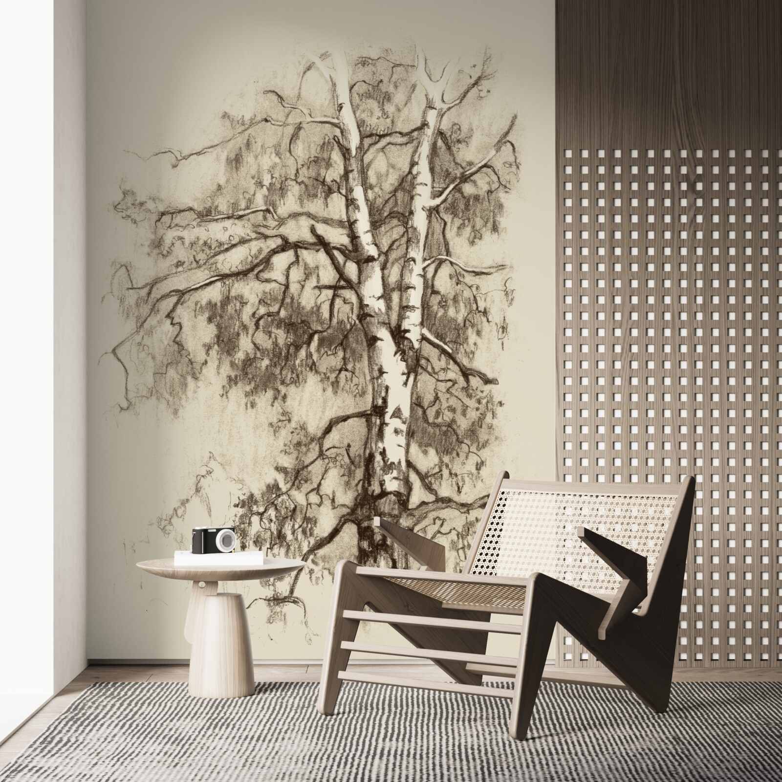 Fototapeta breza na fotke