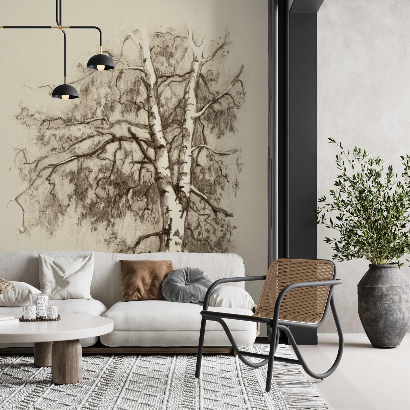 Fototapeta breza na fotke