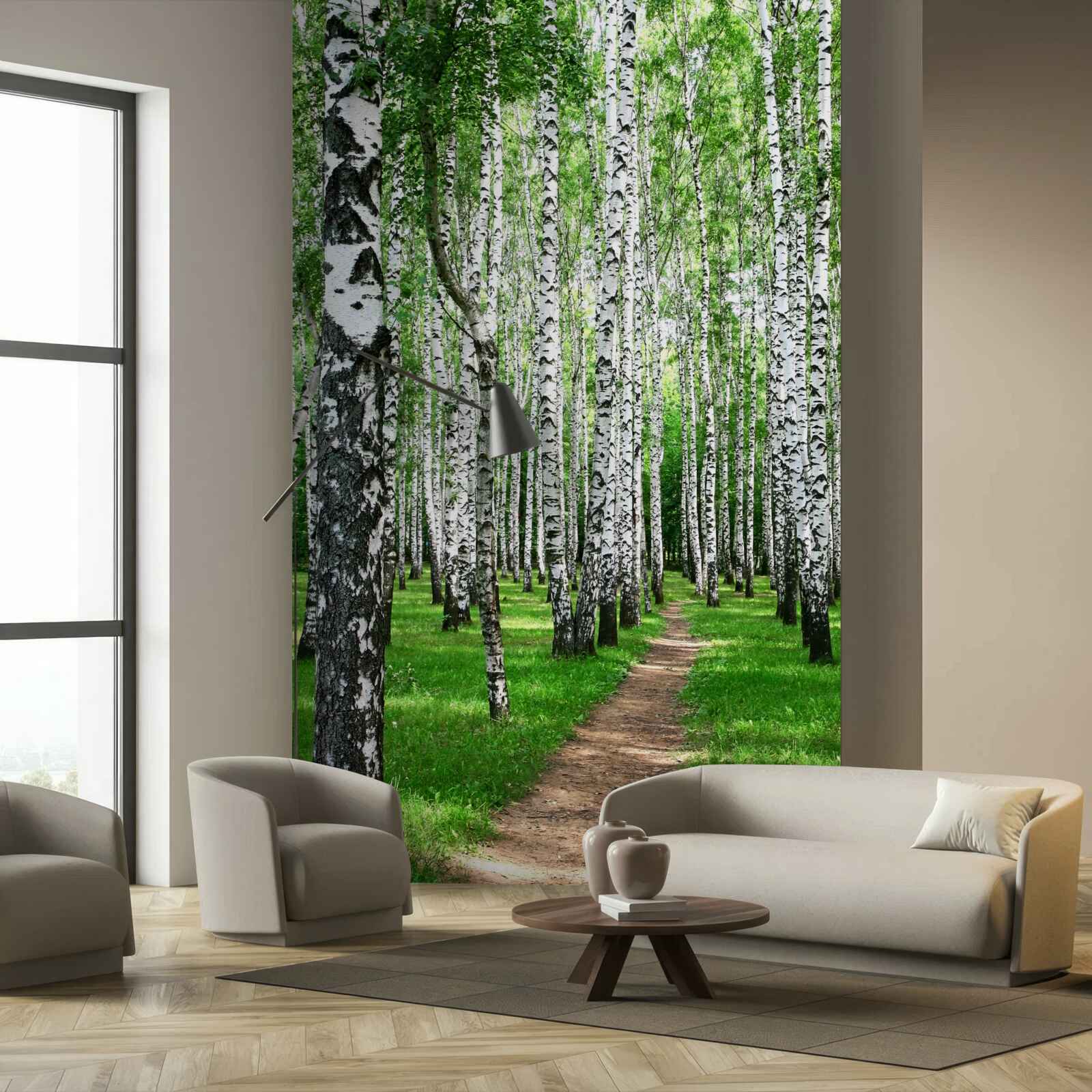 Fototapeta cesta medzi brezami