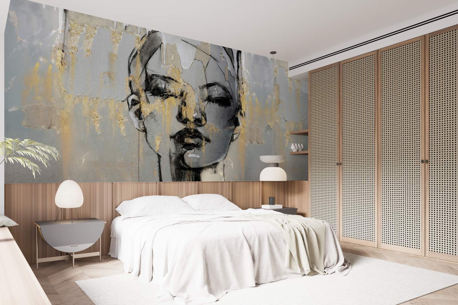 Fototapeta profilová fotka dievčaťa so zavretými očami