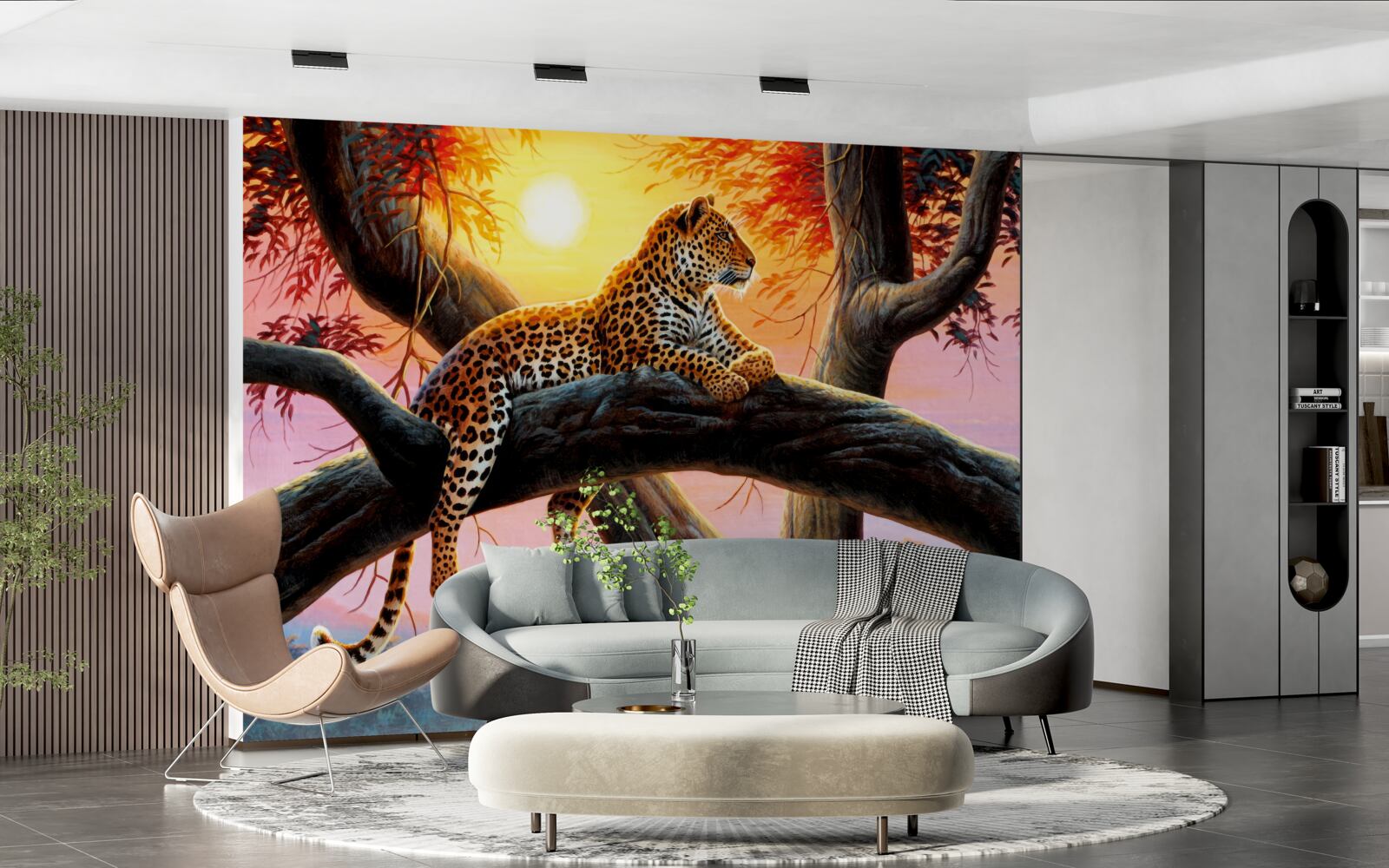 Fototapeta gepard sedí na strome