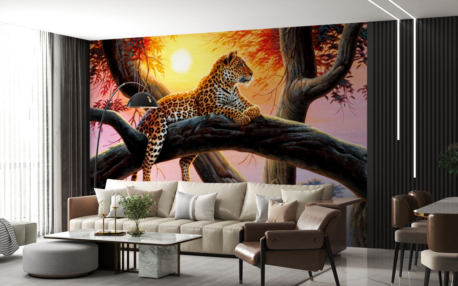 Fototapeta gepard sedí na strome