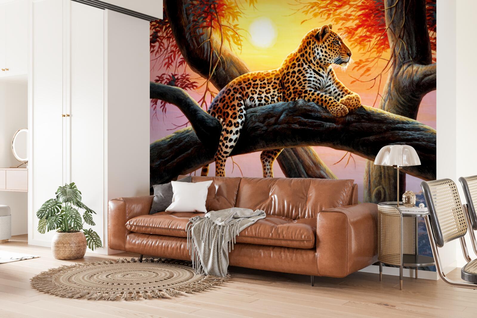 Fototapeta gepard sedí na strome