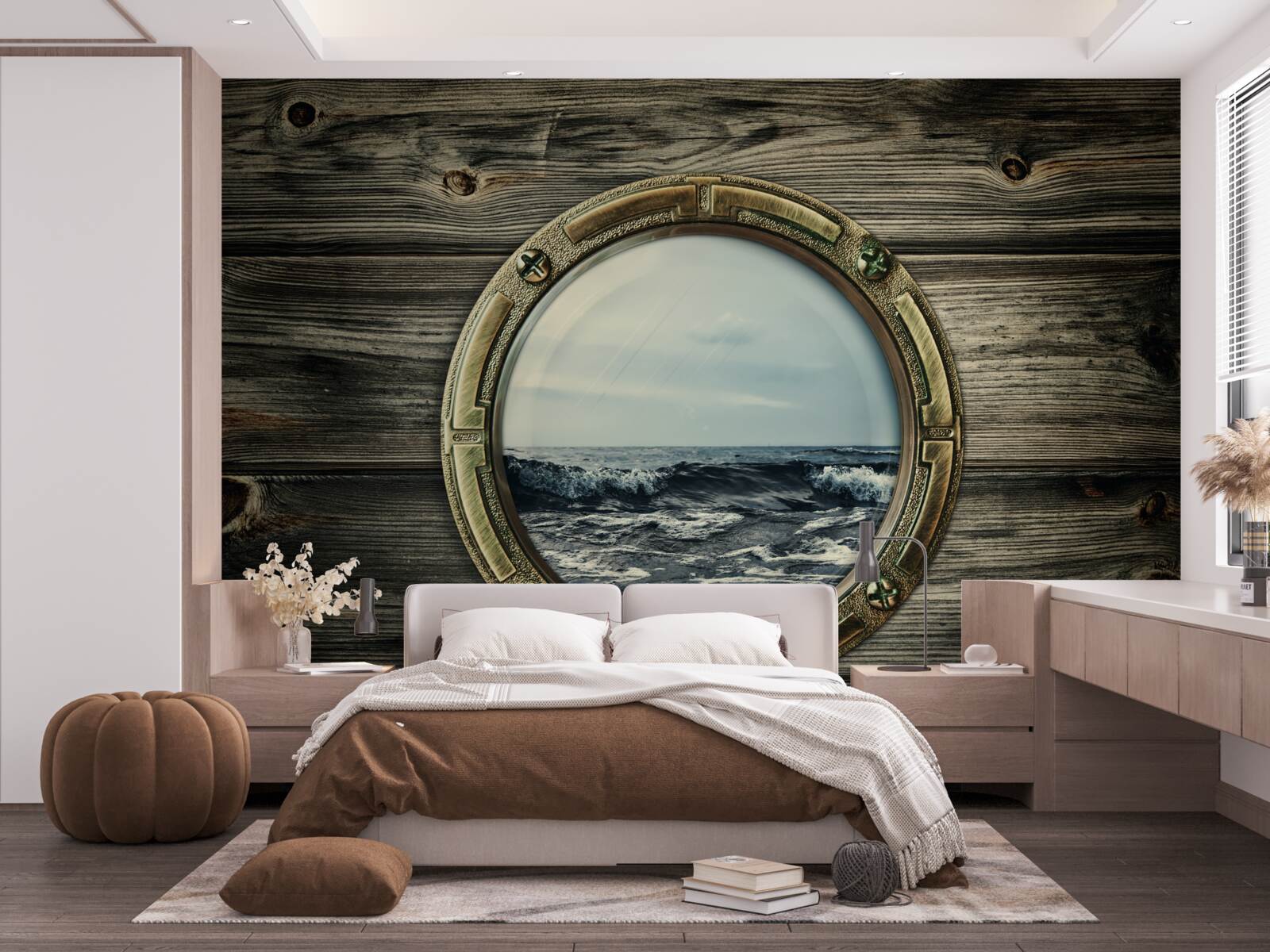 Fototapeta z okna kabíny je výhľad na oceán