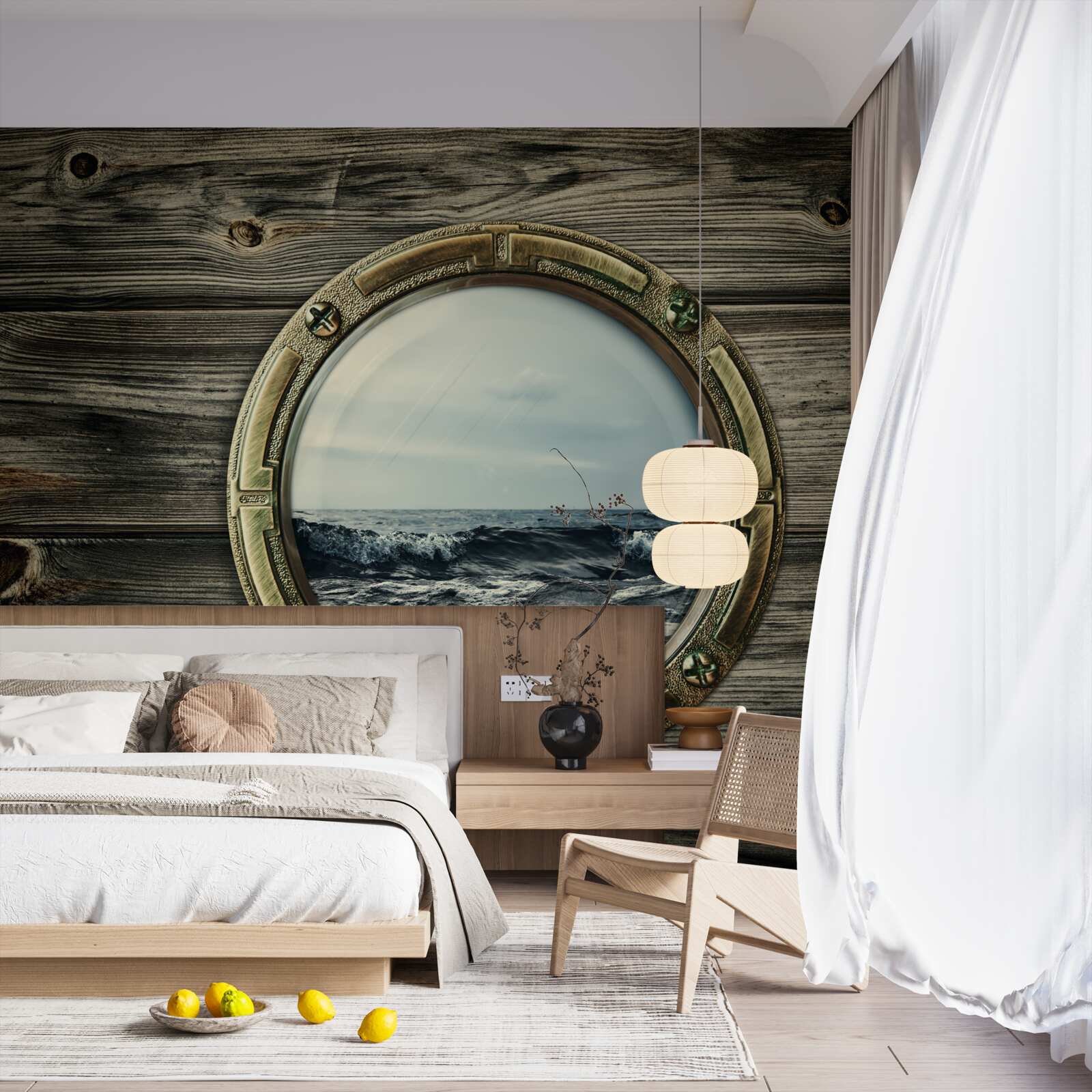 Fototapeta z okna kabíny je výhľad na oceán