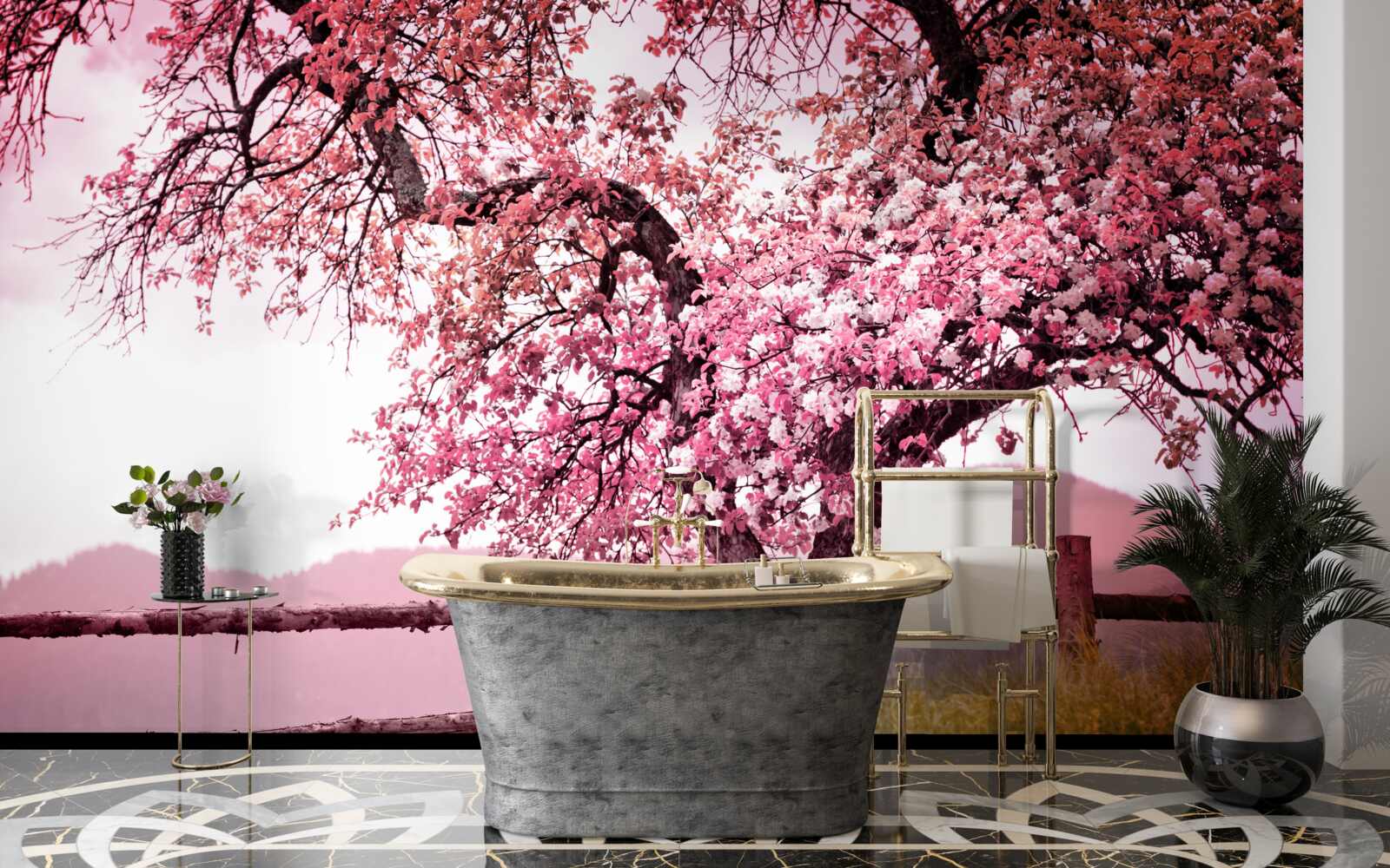 Fototapeta kvitnúce sakury