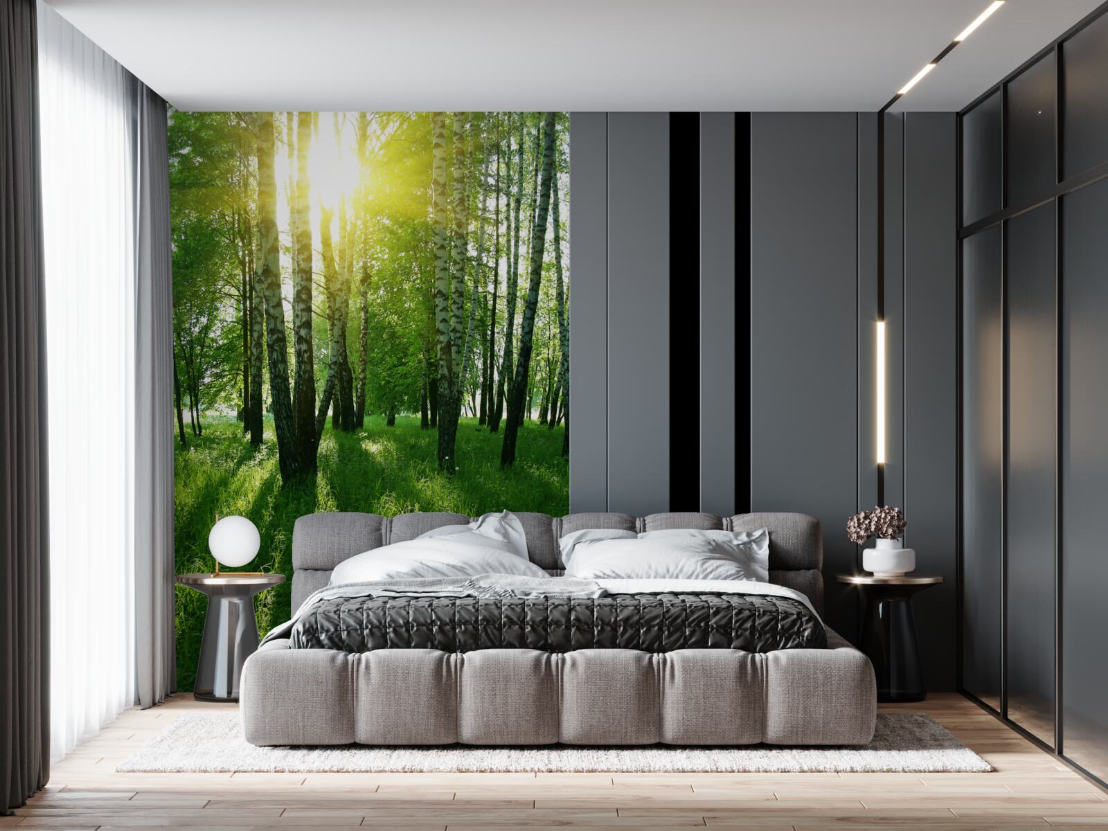 Fototapeta ráno v lese