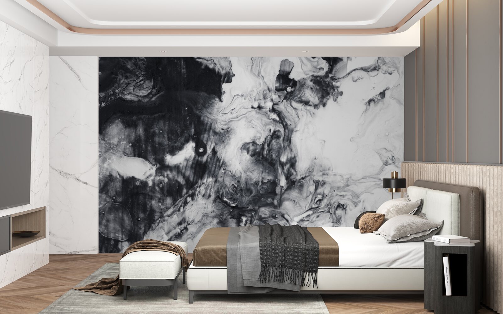 Fototapeta rozmazané monochromatické odtiene