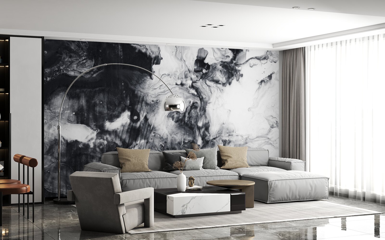 Fototapeta rozmazané monochromatické odtiene