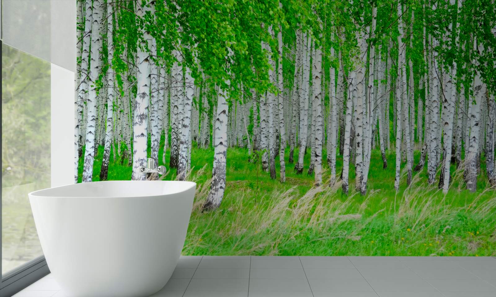 Fototapeta pole s brezami v pozadí