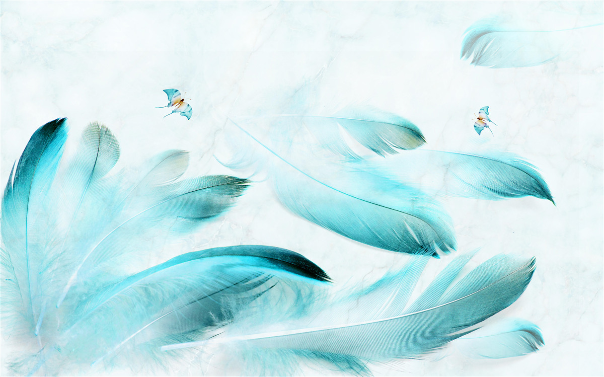 Fototapeta svetlomodré perie