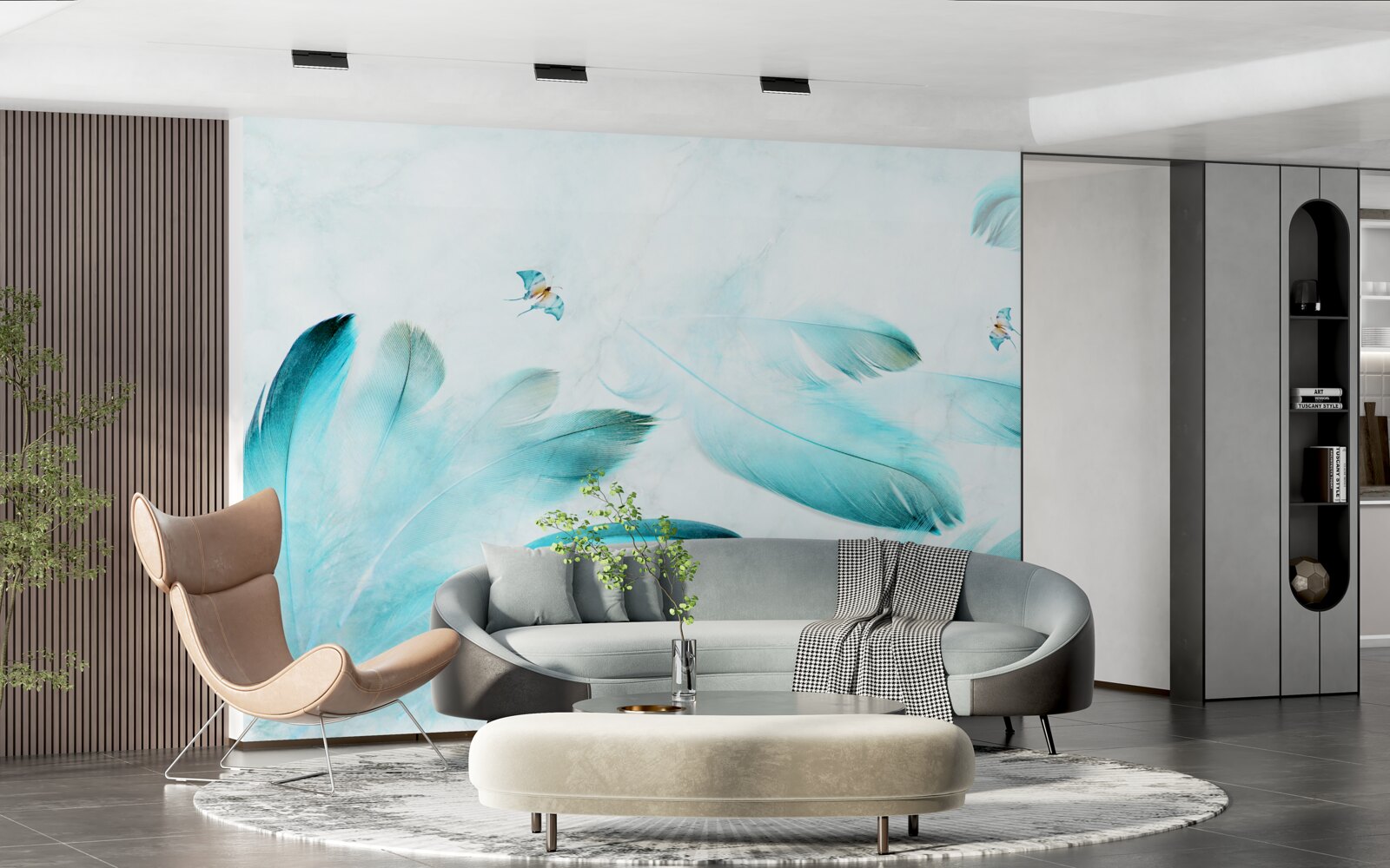 Fototapeta svetlomodré perie