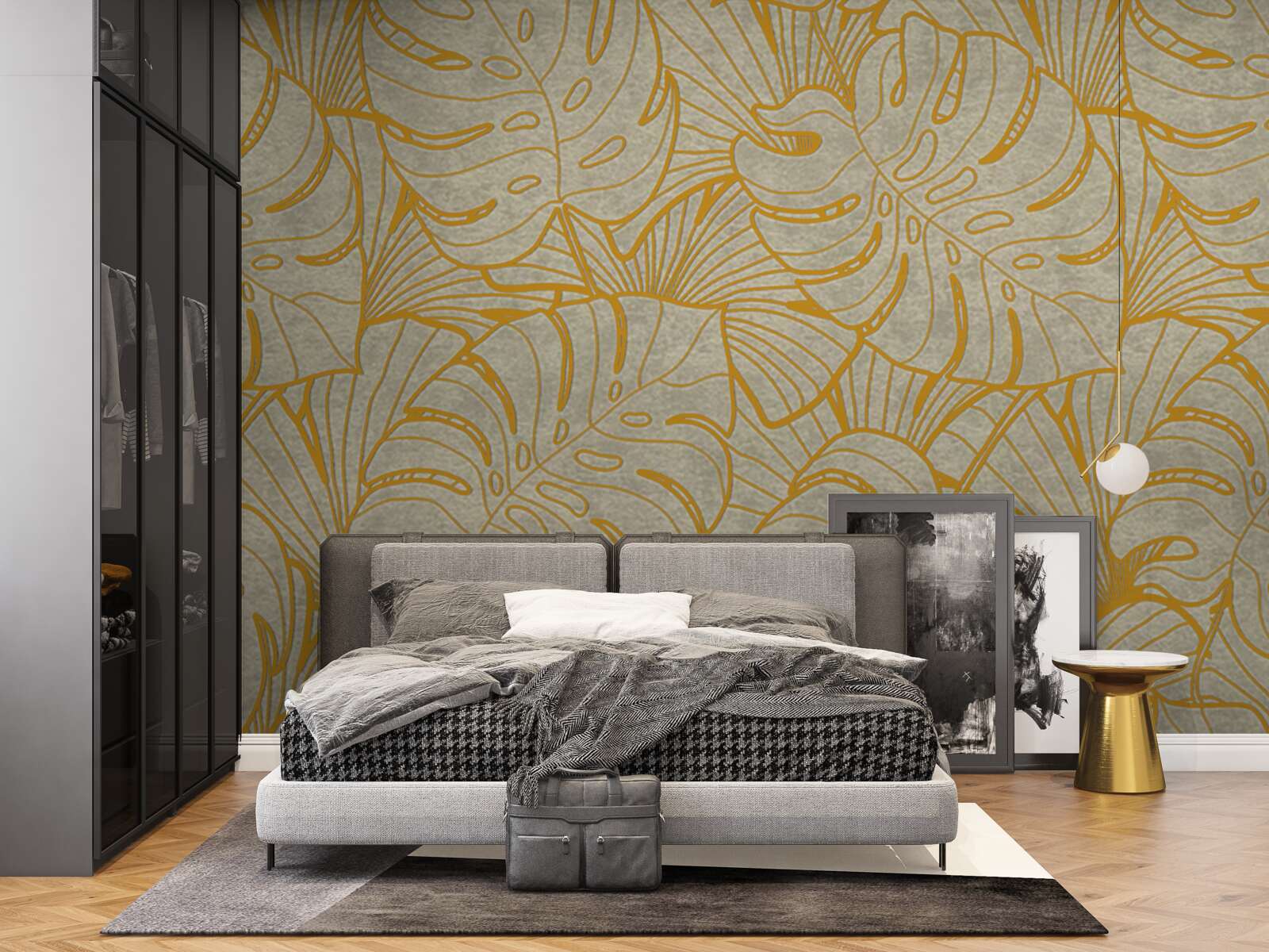 Fototapeta obrysy veľkých listov