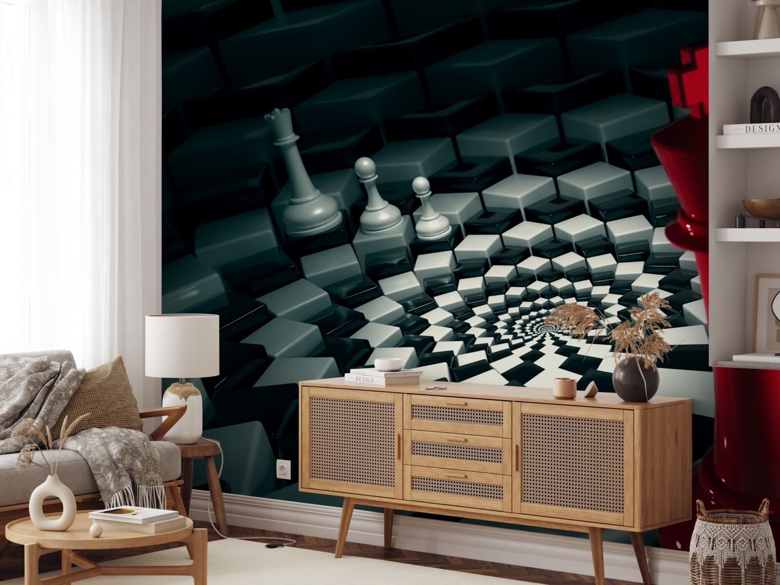 Fototapeta veľké šachové figúrky