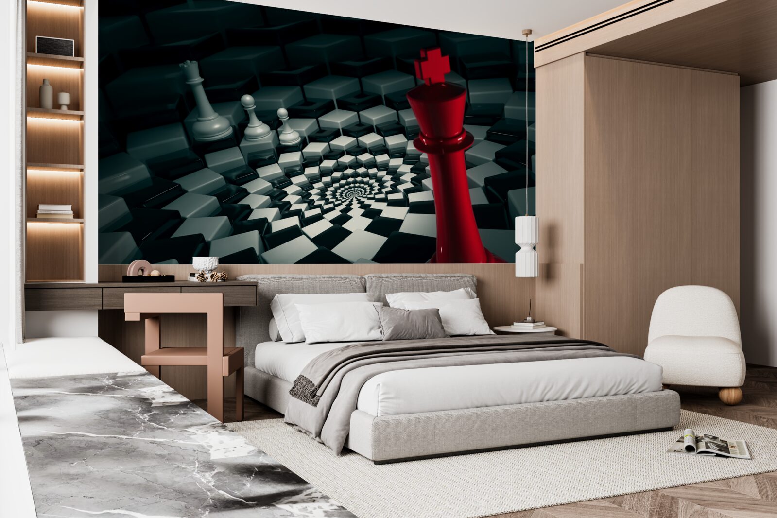 Fototapeta veľké šachové figúrky