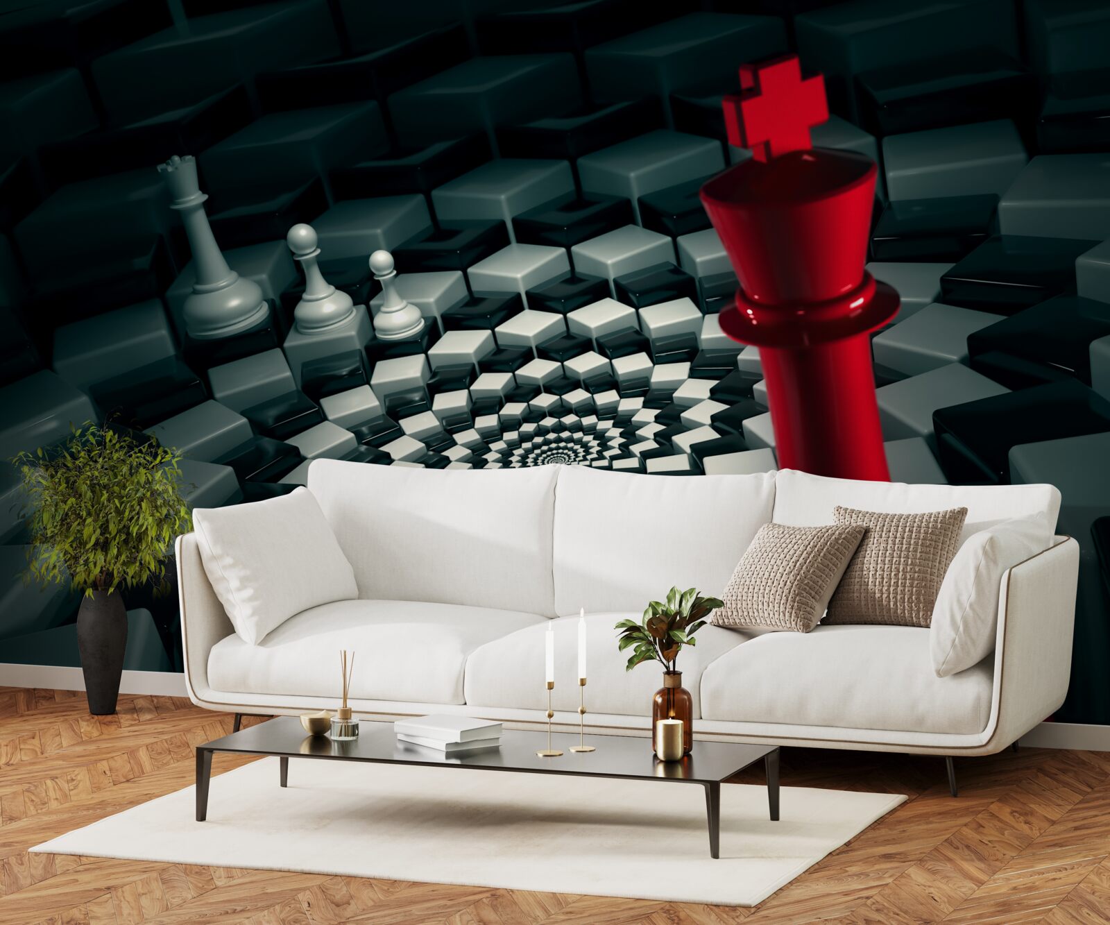 Fototapeta veľké šachové figúrky