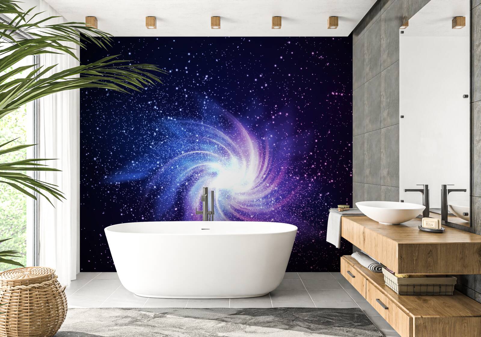 Fototapeta vír vo vesmíre medzi hviezdami