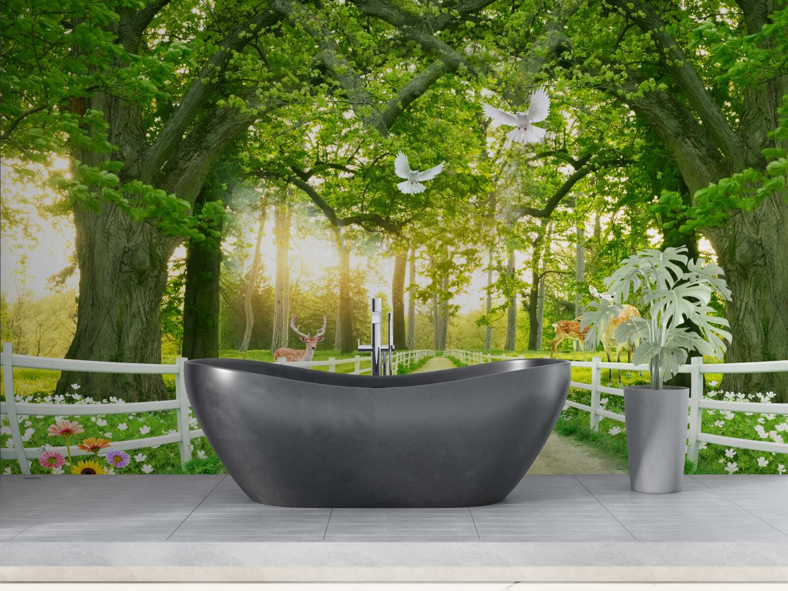 Fototapeta cesta na romantické prechádzky