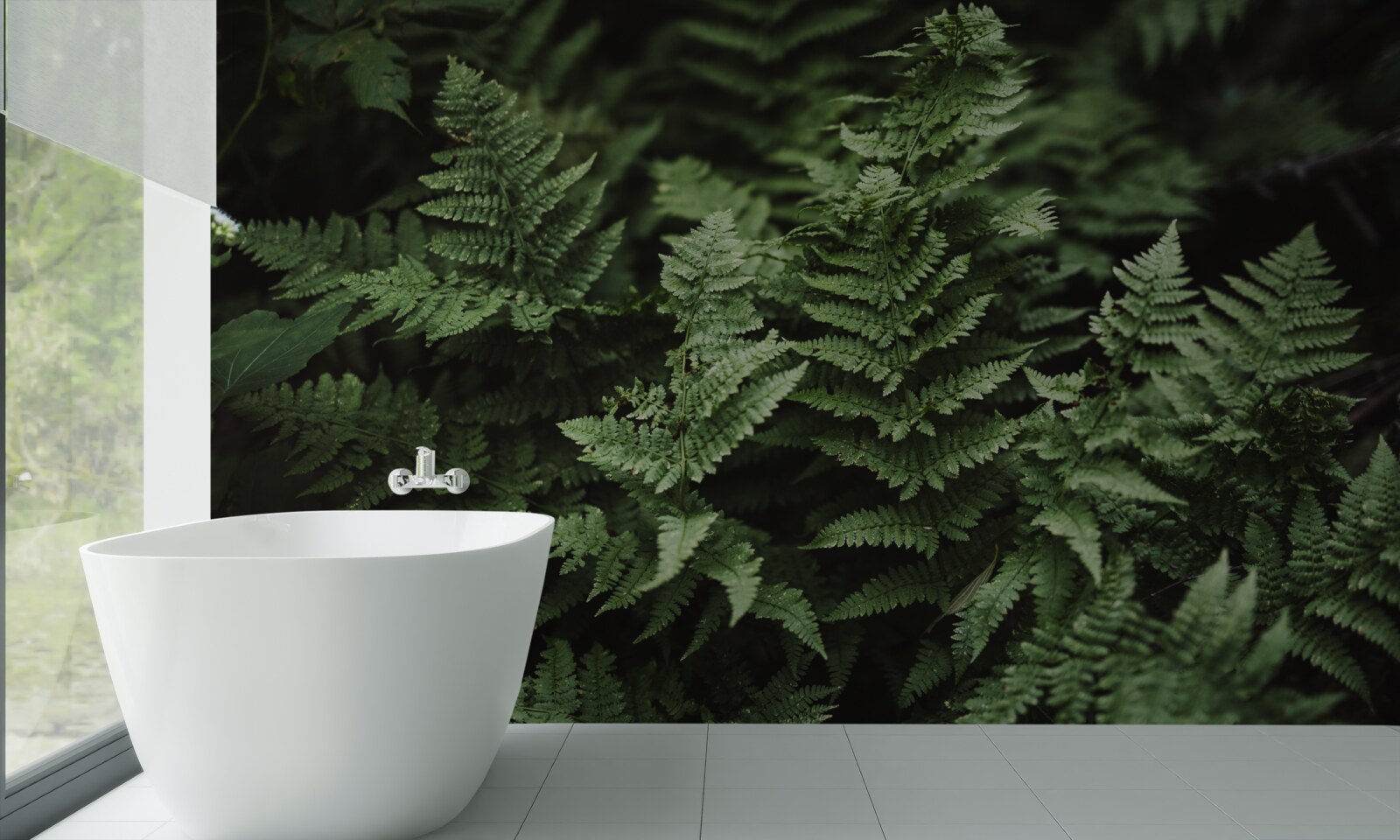 Fototapeta svieže zelené listy paprade