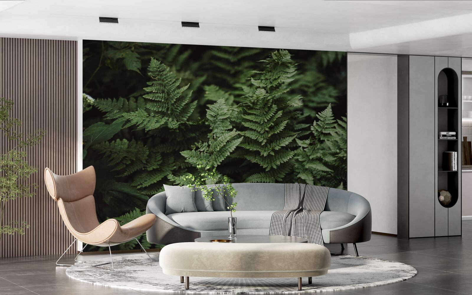 Fototapeta svieže zelené listy paprade