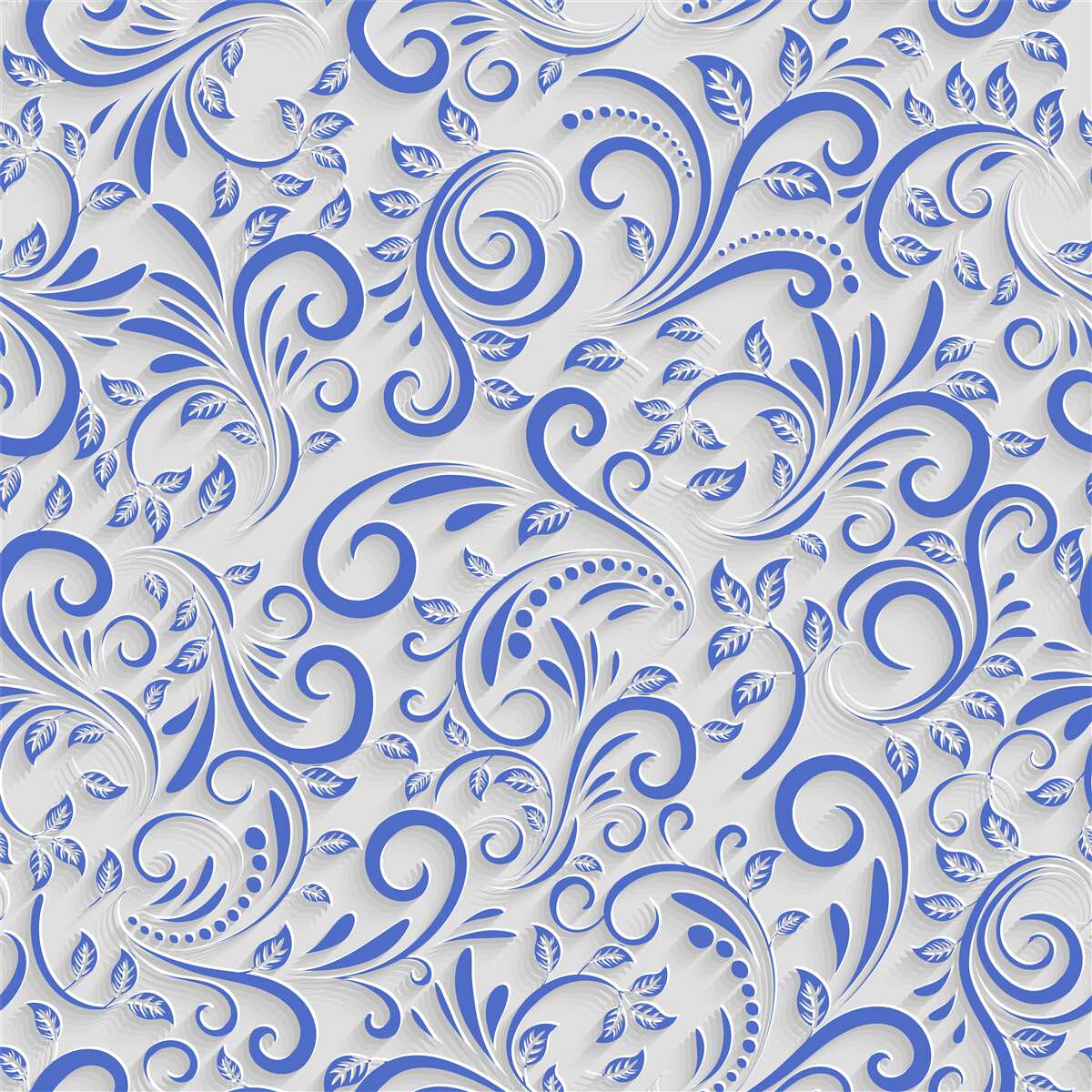 Fototapeta biele pozadie s modrými vírmi